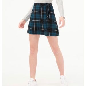 Aeropostale Plaid Wrap Skirt